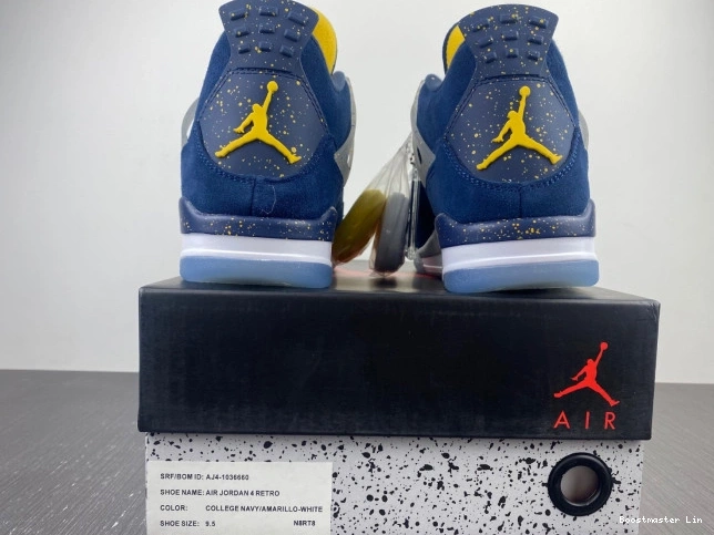 Boostmaster lin Retro Air (PE) 4 AJ4-1036660 Michigan Jordan 0716
